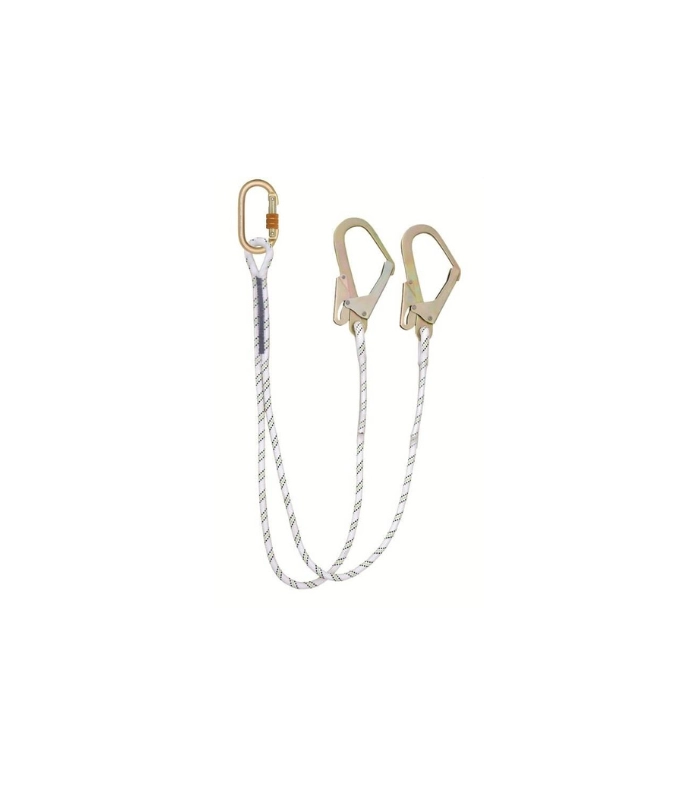 Kİ231 Çift Kollu Statik Halatlı Lanyard Büyük Kancalı