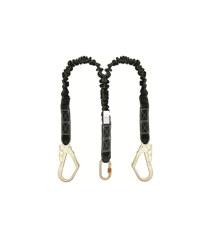 Kİ371 Çift Kollu Elastik Lanyard Büyük Kancalı