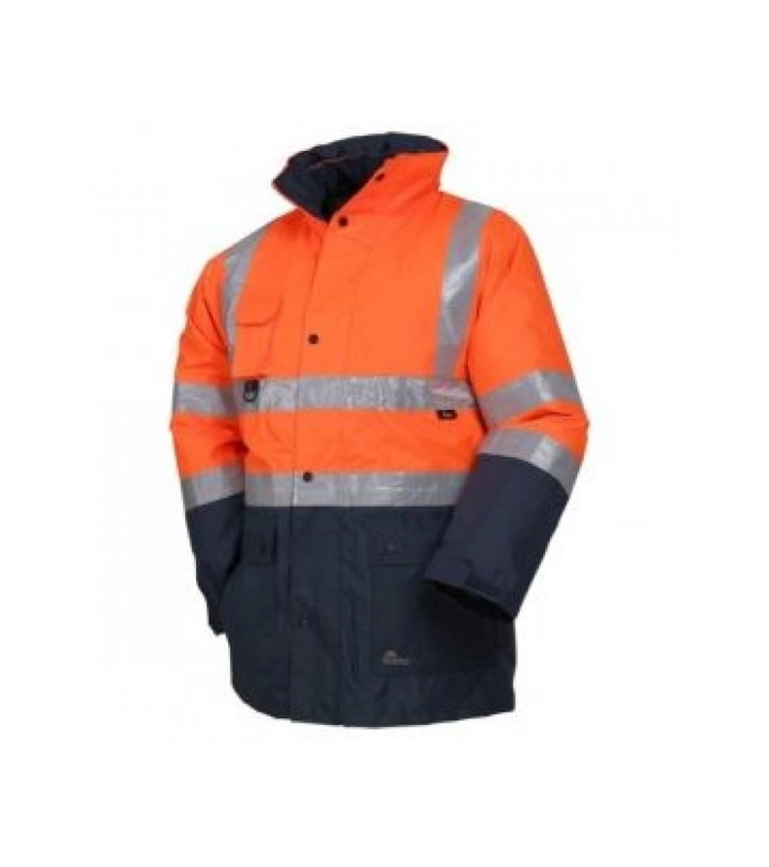 Oxford Turuncu Laciver Reflektörlü parka