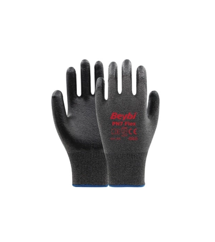 PN7 Flex Likralı İpten Örme Nitril Kaplı Eldiven
