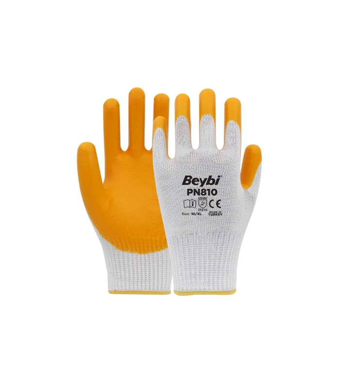 PN810 Polyester Örme Nitril Eldiven