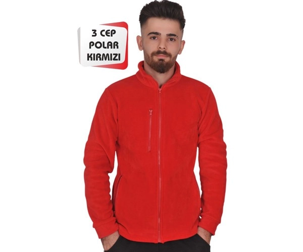 3 Cep Polar Kırmızı