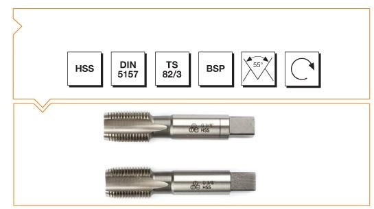 HSS DIN 5157 Whitworth Boru Vidalı 2'li Takım Kılavuzu