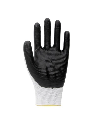 PN5 Zebra Polyester Örme Nitril Eldiven